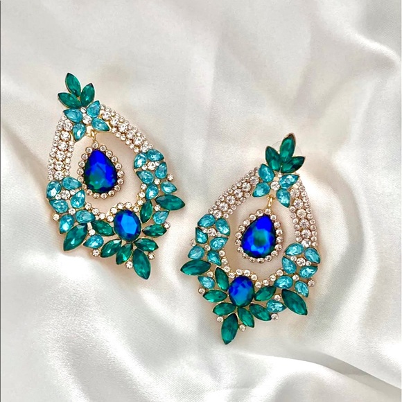 boutique Jewelry - New FIRM! $19! FIRM Peacock Crystal Earrings